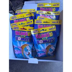 Lot of 11 Bears vs Donuts Plush Toys Blind Box/Bags Fuchsia‎ Series New Sealed